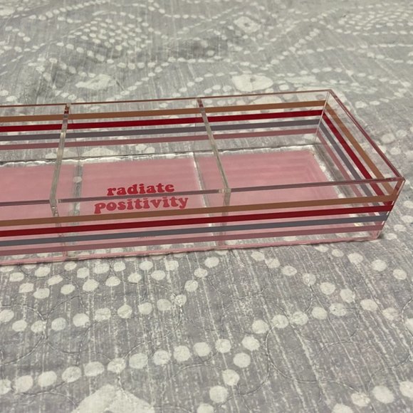 XO Sienna Desk Tray "Radiate Positivity" - Picture 4 of 5